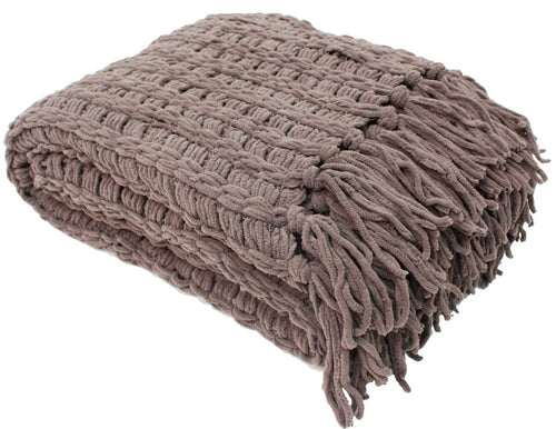 Manorville Luxury Chenille Throw Blanket