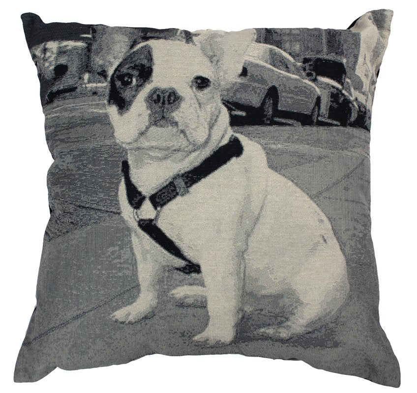 Urban Loft French Bulldog Throw Pillow