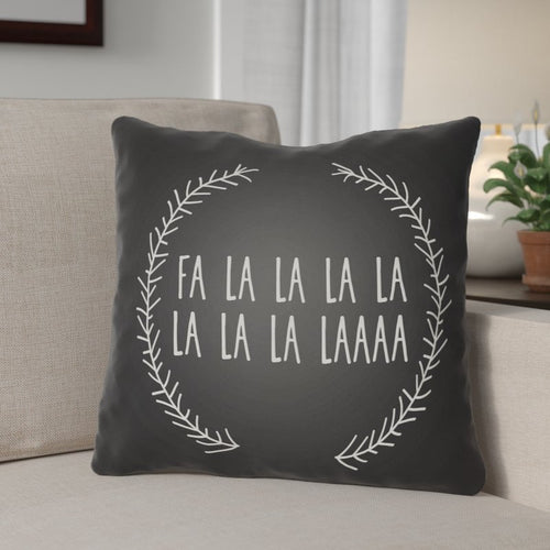 Fa La La Indoor/Outdoor Throw Pillow