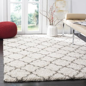 Samira Shag Ivory/Grey Area Rug